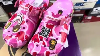 Crocs Classic Clog A Bathing Ape ABC Camo Pink 209627 612
