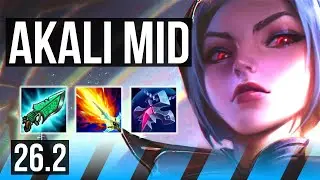 AKALI vs AHRI (MID) | 76K damage, Dark Harvest | EUW Master | 26.2