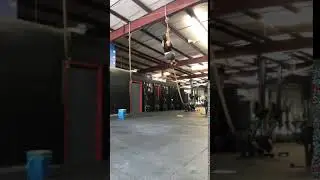Rope climb fireman descent