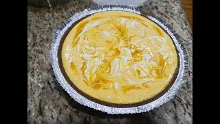 No-Bake Mango Cheesecake Pie &ndash; So Easy, So Delicious! #NoBakeDessert #viral #dessert #yummy #tasty