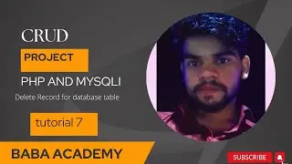 Delete record in database table using php crud project tutorial 7 #developer #coding #creators #php