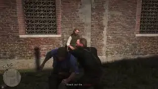Arthur Morgan vs two men from storage hunters