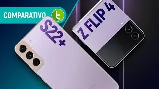 GALAXY Z FLIP 4 vs S22 PLUS: CELULAR DOBRÁVEL ou TOP COMUM da Samsung? | Comparativo