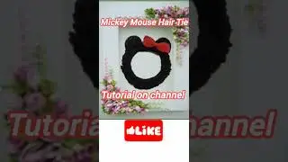 crochet micki mouse hair tied tutorial |CROCHET | CROCHET micki mouse rubber band tutorial in hindi