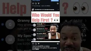 Who are #comedyshorts #claytonthomas #shorts you helping first?!