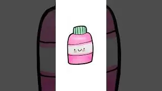 Draw and color a bottle | easy drawing for kids #howtodraw #artforkids #kidsvideo #simple #diy #cute
