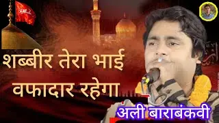 शब्बीर तेरा भाई वफादार रहेगा #अली बाराबंकवी #SAADATGANJ BARABANKI #moharram #1446/2024