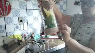 Veja como eu faço decorações dentro do litro  reciclado.