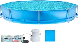 Above Ground Pool Swimming Pool with 10FTx 30In Round Metal Frame 981 Review