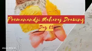 Premanand Ji Maharaj Drawing Using Colour Pencils #nalindermahatoart 