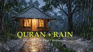 Quran to Stop Overthinking & Wash Away Anxiety | Heavy Rain & Thunder for Deep Sleep, Focus, Study