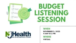 2027 NJDOH Budget Listening Session