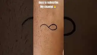 DIY How to make infinity♾️ sign tattoo| #viral #trending #viralvideo #short #shorts