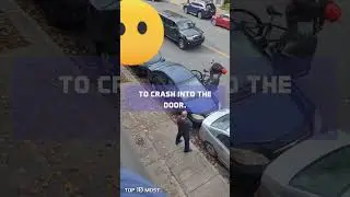 That Had To Hurt! Man Opens His Car Door Just As A Cyclist Rides By | Top 10 Most #Shorts