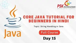 Java Full Course | Java Tutorial for Beginners in Hindi | String Handling in Java Day 15
