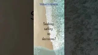 Safety in guidance | Today's quote | Wisdom and Guidance series | Daily Bible quotes