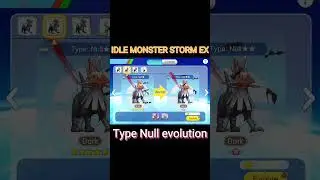 Idle monster storm ex || type null two star evolution🤩 #shorts #viral #pokemon #gaming