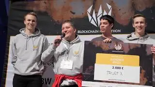 Award Ceremony of the 2nd Blockchain Hackathon Stuttgart