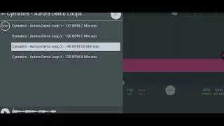 Cymatics - Aurora Demo Loops.