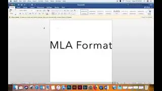 MS Word Tutorial 2 - MLA Format