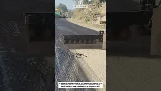 Prime Coat Application Process on Road Surface #shorts