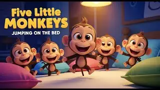 Little Monkeys Bedtime Song | Goodnight Nursery Rhymes for Babies