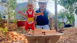 Lulu Discovers Just How Talented Dad Is While Building the Farm