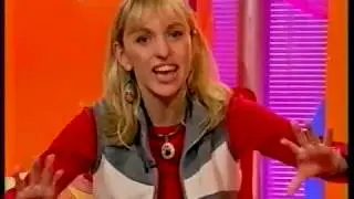 BBC Live & Kicking Clip - Mr Blobby/Michaela Strachan Interview (Jan 1999)