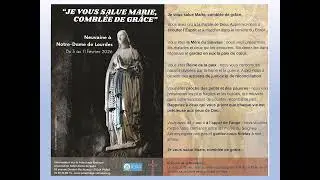 2ème jour de la Neuvaine à Notre Dame de Lourdes 2026