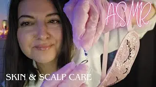 ASMR Dermatologist Skin & Scalp Care | Deep Relaxation, Hot Towel, Water Globes & Whispering