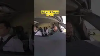 Sultan of Brunei is flying the plane himself🇧🇳#short