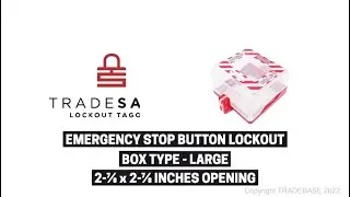 Large Push Button Cover Lockout &ndash; Box Type | TRADESAFE
