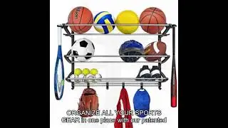 Lynk Sports Rack Organizer Gear Storage-Black