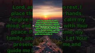 Night Prayer &ndash; Rest Well in God's Peace #prayer #trending #viral #love #shorts #youtubeshorts #faith