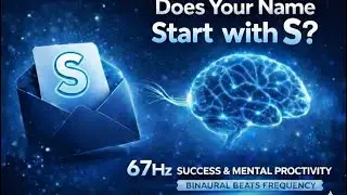 Does Your Name Begin With S? | 67Hz Success & Confidence Release Binaural Beats Frequency