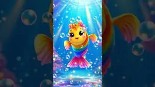 Machli Jal Ki Rani 🐟👑 | Cute Fish Dance Remix | Kids Cartoon | #Shorts @littlestarstories2026
