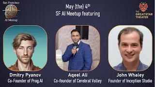 A panel on AI community resources by Aqeel Ali, John Whaley, & Dmitry Pyanov at the SF AI Meetup