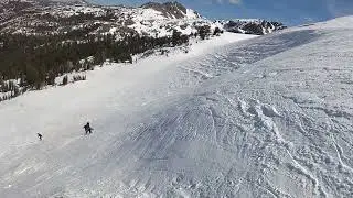 Kirkwood - Chair 4 - Skiing Upper Devil's Draw