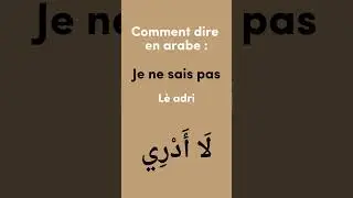 Ce vocabulaire arabe te servira dans tes discussions !