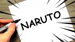 COMMENT DESSINER NARUTO A PARTIR DU MOT NARUTO !