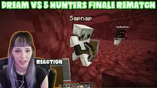 DREAM Minecraft Speedrunner VS 5 Hunters FINALE REMATCH | REACTION