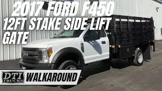 2017 Ford F450 Stake Side, Gas, Auto, 1,600lb Rail Gate #17700M