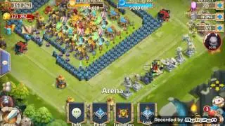 Castle Clash amazing grimfiend in arena fight
