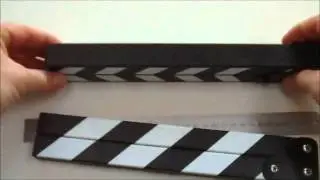 Professional Clapperboard clap sticks 280mm wide for film & tv Clap Loading