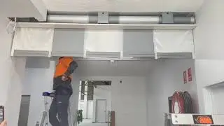 Smoke Control Stripecoil installation