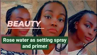 Full face makeup with rose water as primer and setting spray || Merisha Moraa ||