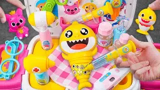 BABY SHARK Collection | Satisfying Unboxing Cute Shark Ice Cream Store ASMR