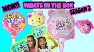 PIKMI POP SEASON 3 +PIKMI FLIPS+PIKMI FLIP COTTON CANDY PLUSH UNBOXING WHATS IN THE BOX  MOOSE TOYS.