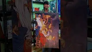 My top 5 paintings🎨, which is the best ?? #bestyoutuber #youtuberchannel
