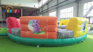 Chow Down hippo inflatable competitive game